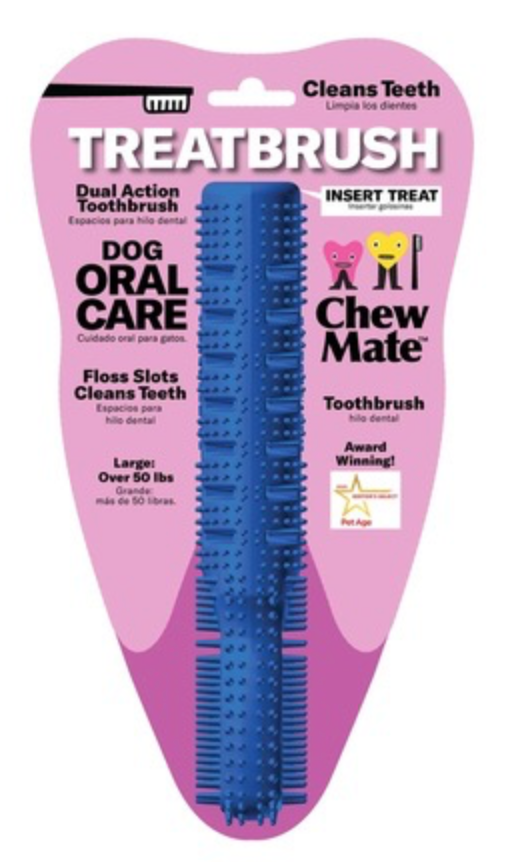 Natural Rubber Dual Action TREATBRUSH Toothbrush Wholesale 8 Pack