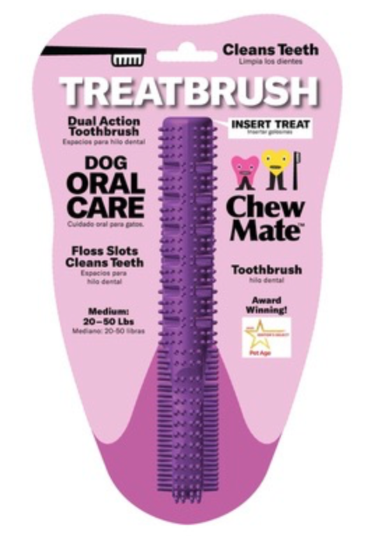 Natural Rubber Dual Action TREATBRUSH Toothbrush Wholesale 8 Pack