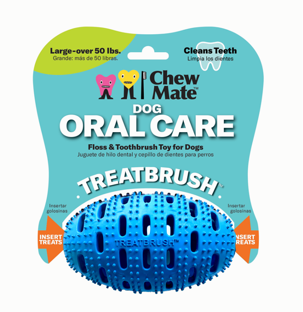 Natural Rubber Football TREATBRUSH Wholesale 8 Pack WP