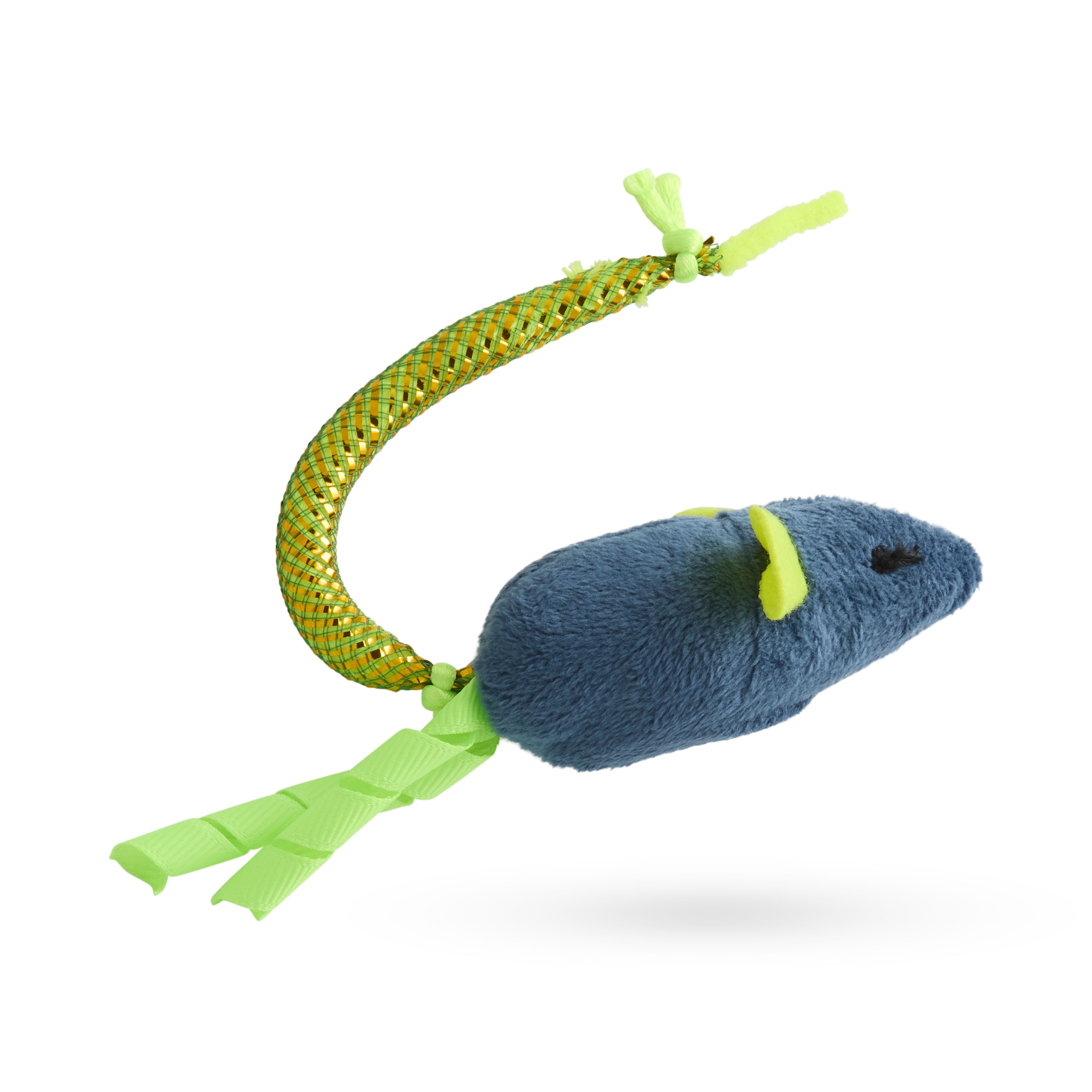 Plush Oral Care Floss & Treat Toothbrush Toy for Cats