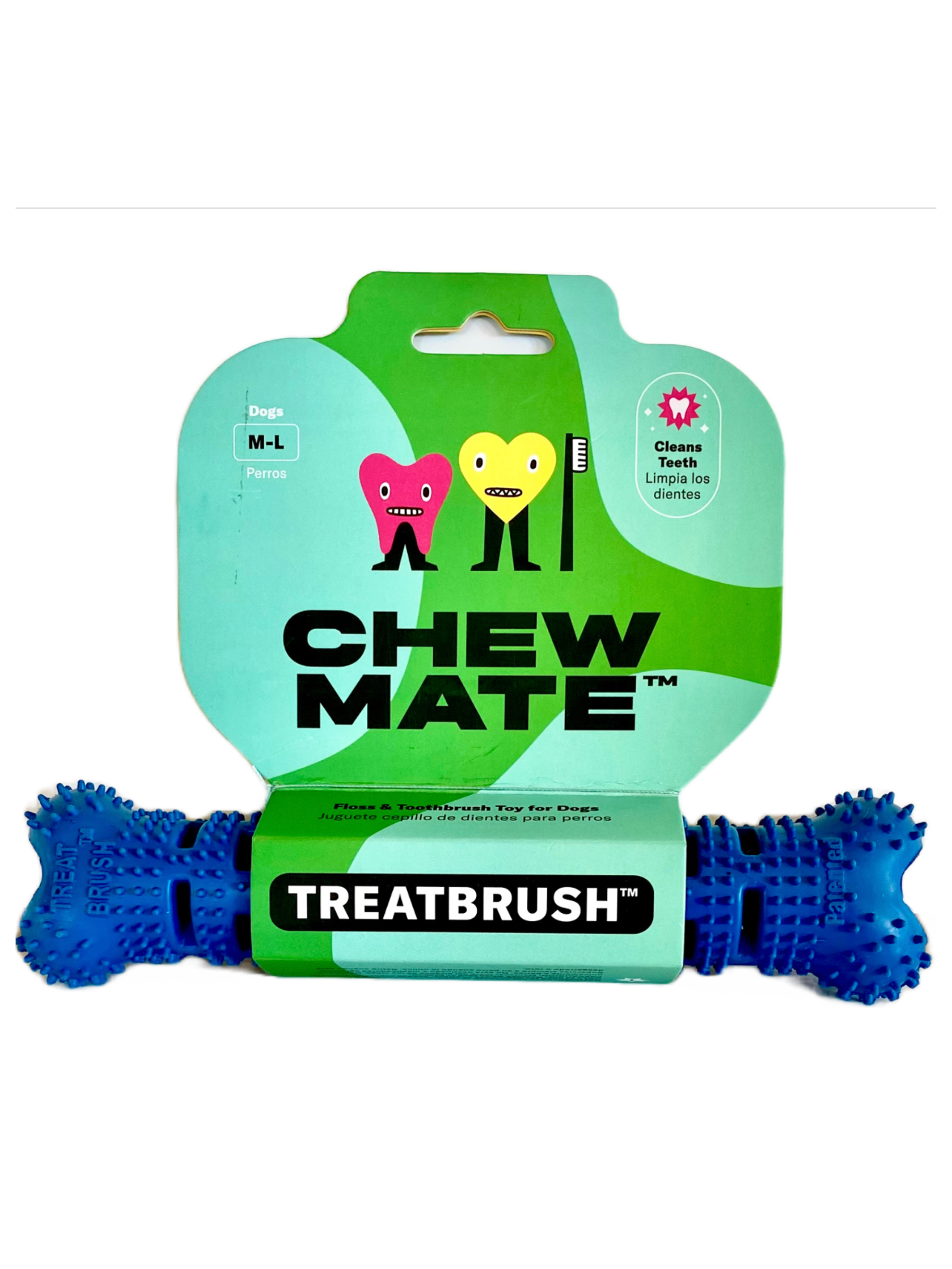 Natural Rubber Bone Toothbrush Toy