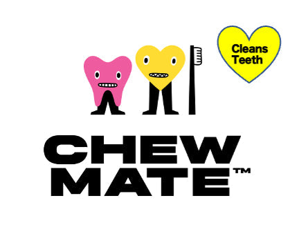 Chewmate cleans teeth logo